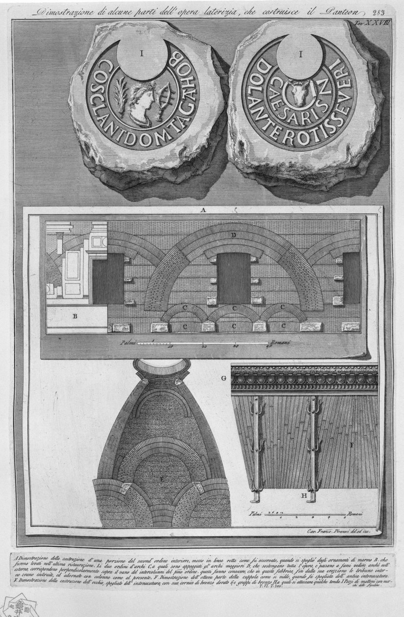 Pantheon, tav. 28 alkotó: Francesco Piranesi