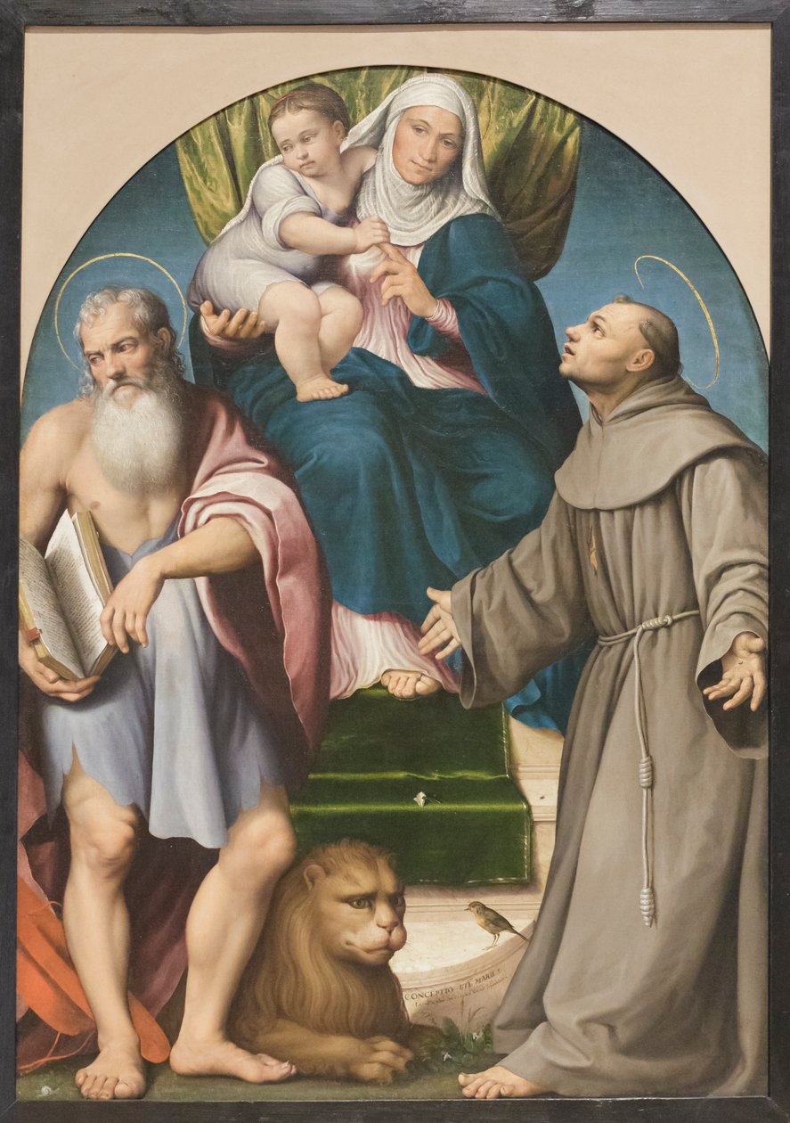 Szent Anna oltárkép alkotó: Francesco (1549 92) Bassano