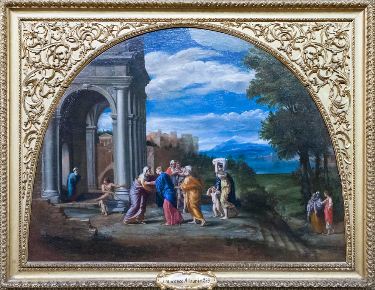 Táj a látogatással alkotó: Francesco Albani