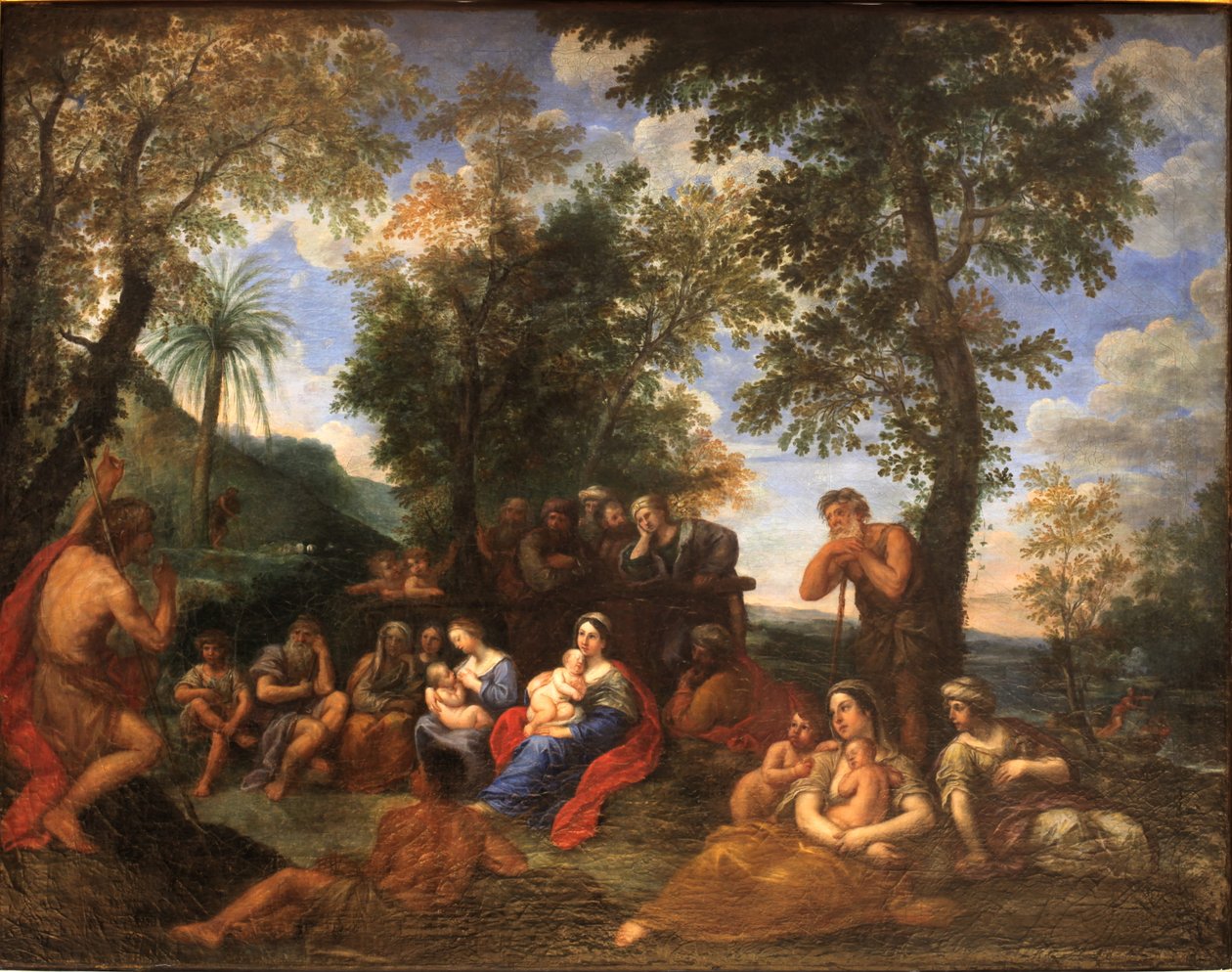 Keresztelő Szent János jóslata alkotó: Francesco Albani