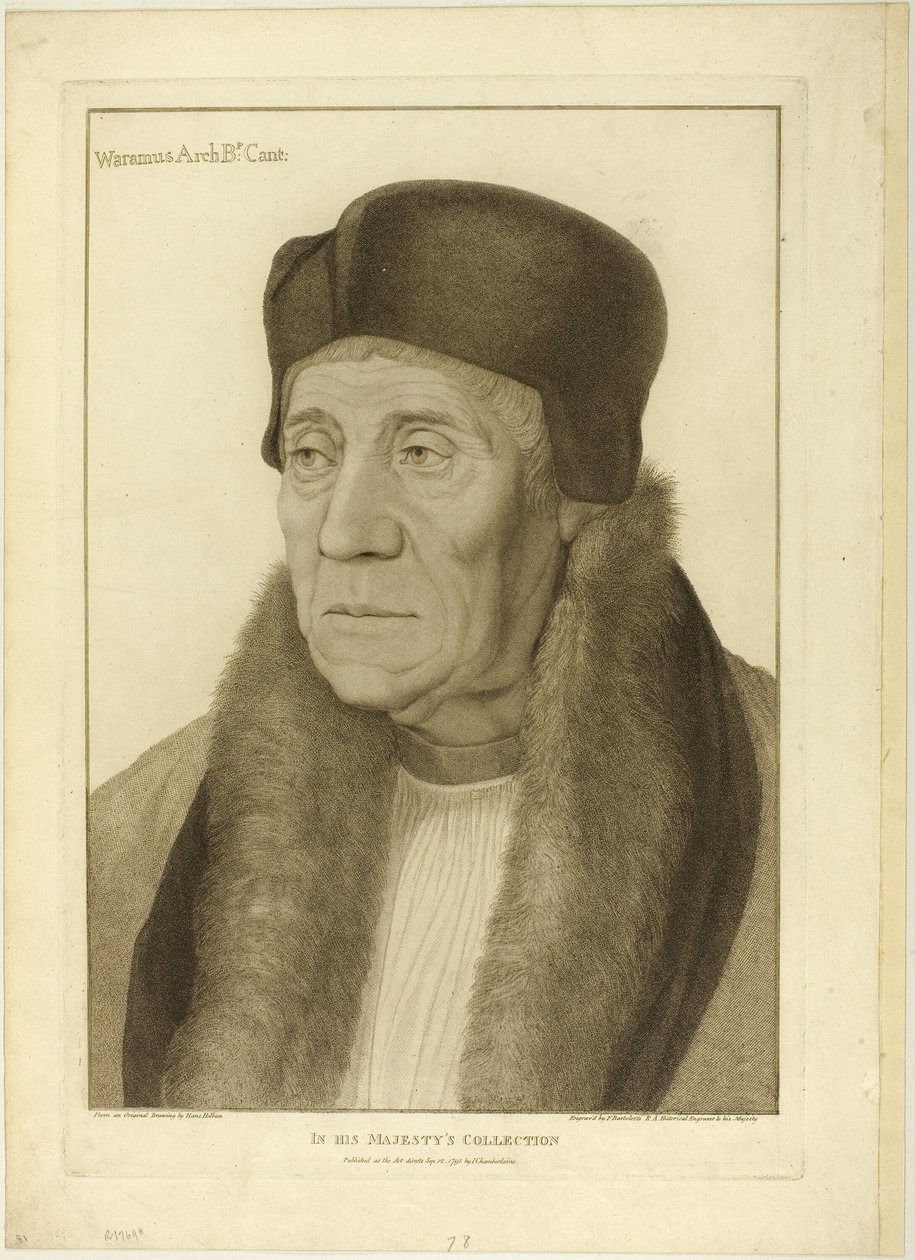 Warham érsek alkotó: Francesco Bartolozzi