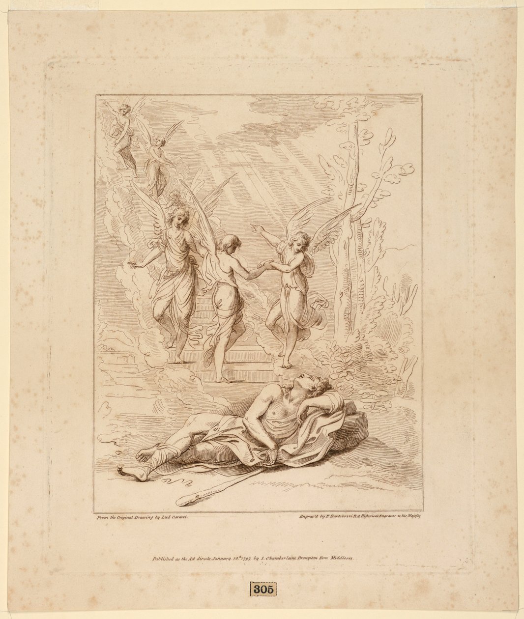 Jákob látomása alkotó: Francesco Bartolozzi