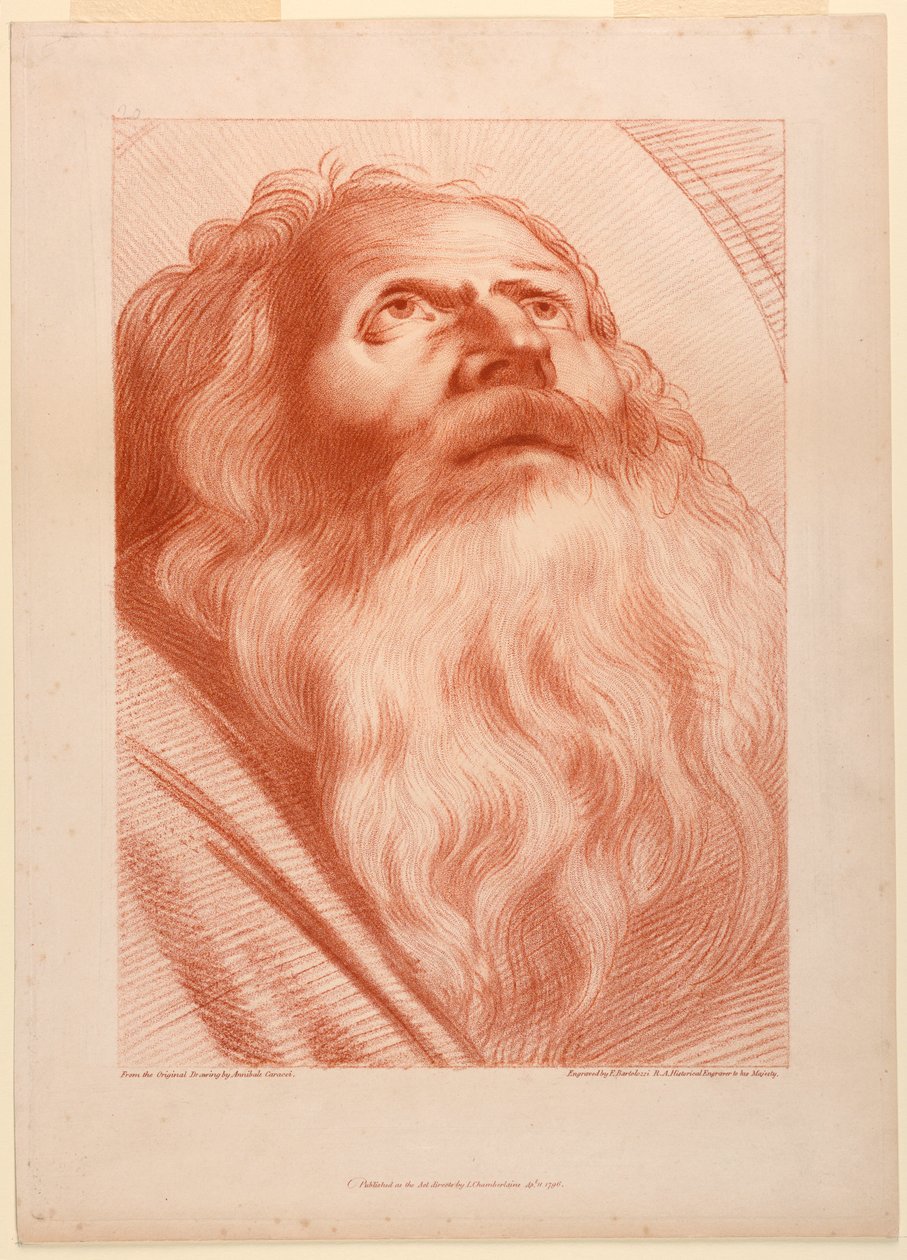 Öregember feje alkotó: Francesco Bartolozzi