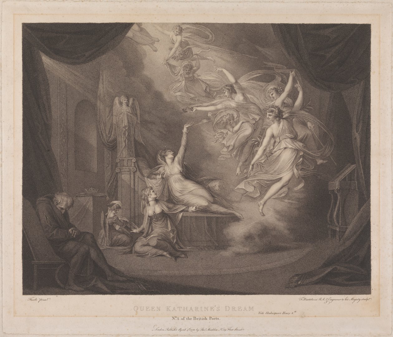 Katalin királynő álma – VIII. Henrik alkotó: Francesco Bartolozzi