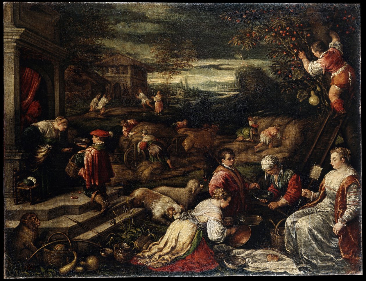 Nyár, 16. század alkotó: Francesco Bassano the Younger