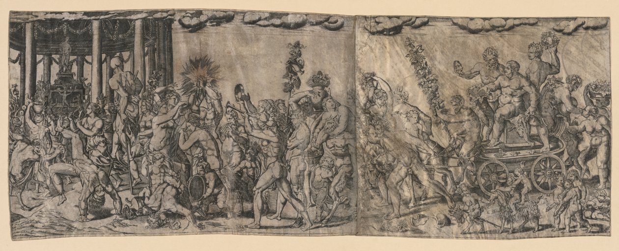 Bakkán jelenet, 1500-as évek vége – 1600-as évek eleje. alkotó: Francesco Bertelli