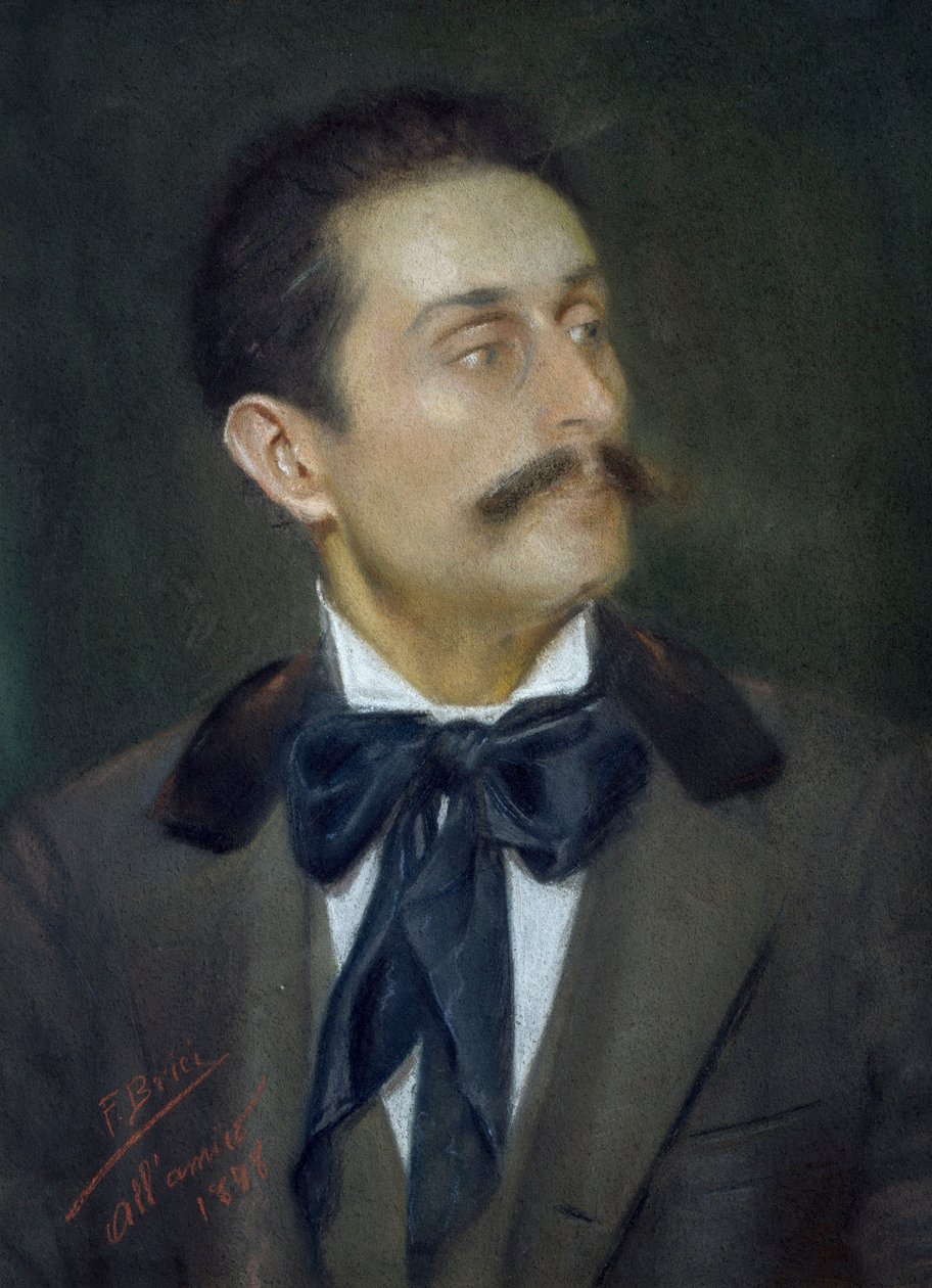 Mariano Mancini festő portréja alkotó: Francesco Brici