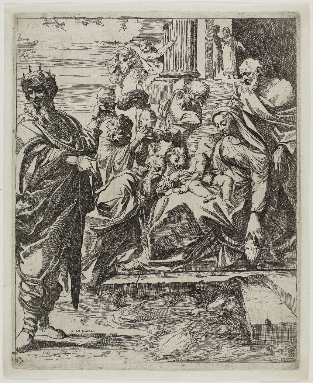 A bölcsek imádása alkotó: Francesco Brizio
