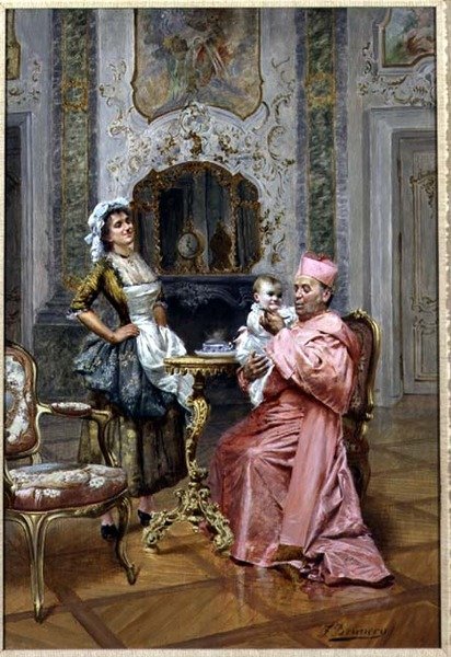 A bíboros kedvence alkotó: Francesco Brunery