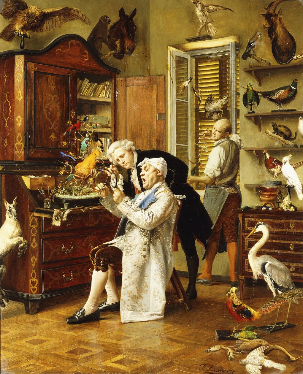 A taxidermista, alkotó: Francesco Brunery