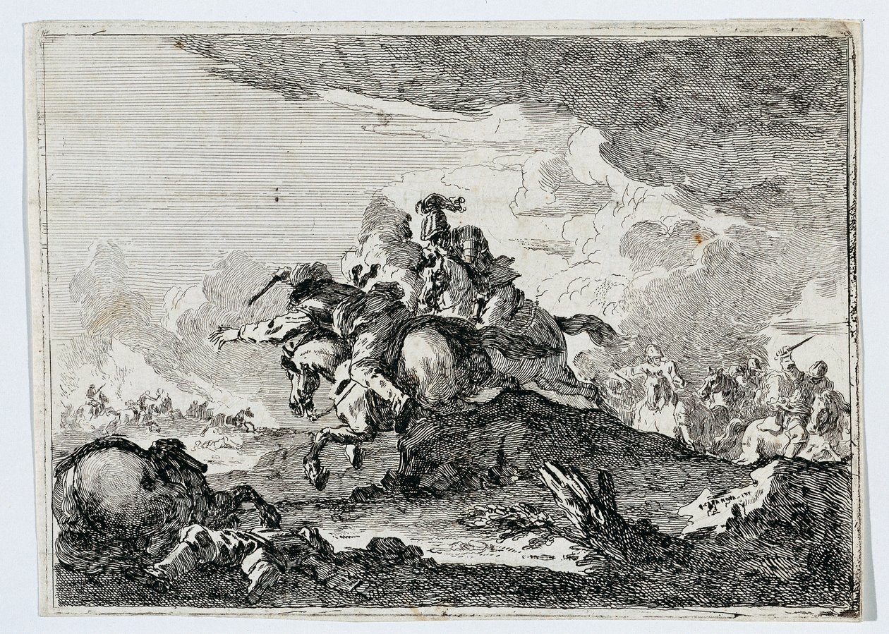 lovassági csatát alkotó: Francesco Casanova