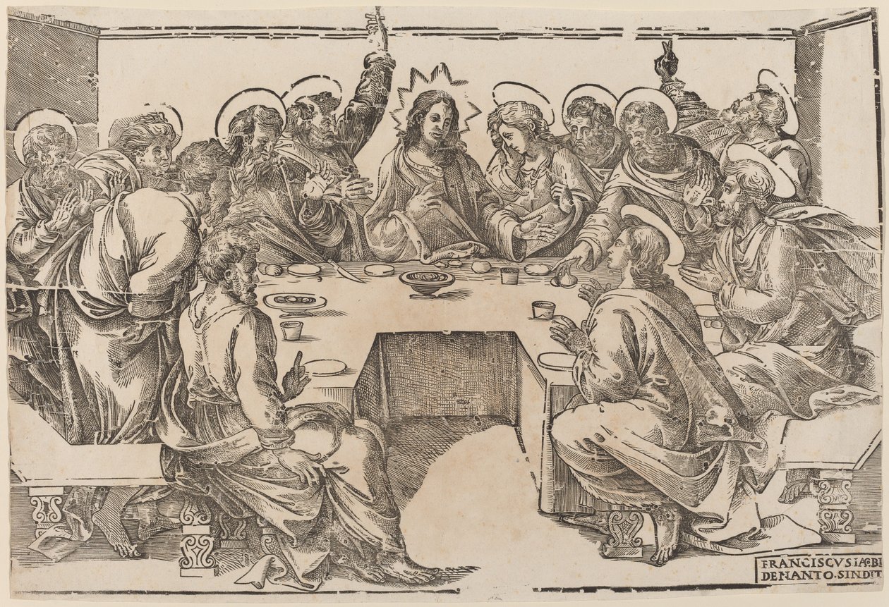 Az utolsó vacsora alkotó: Francesco Denanto
