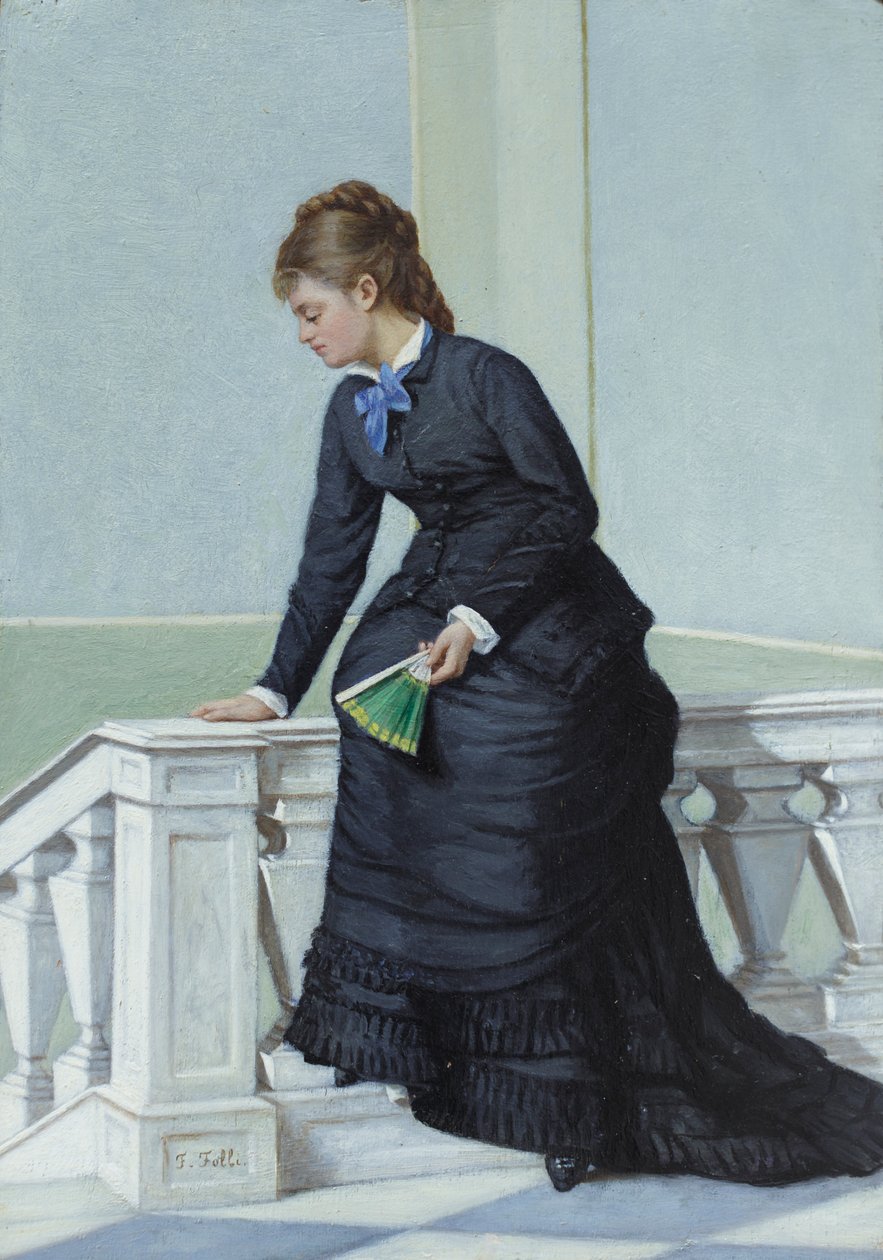 A féltékeny, 1875-78 körül (olaj, tábla) alkotó: Francesco Folli