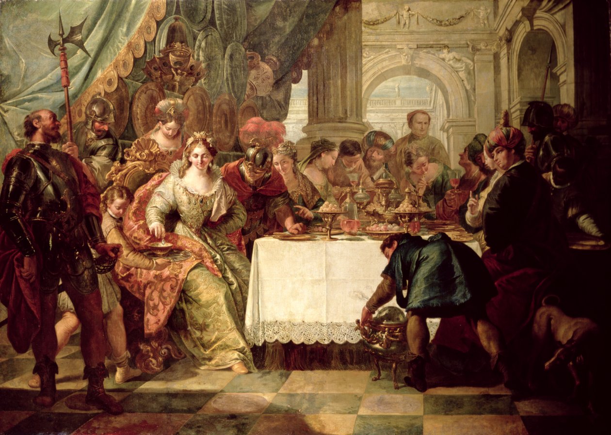 Kleopátra lakoma alkotó: Francesco Fontebasso