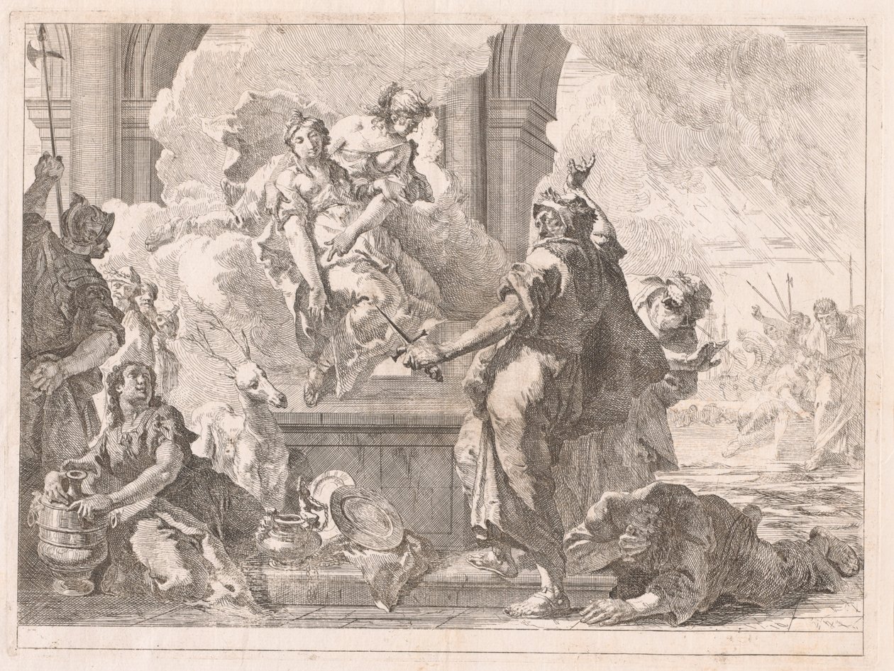 Iphigenia feláldozása alkotó: Francesco Fontebasso