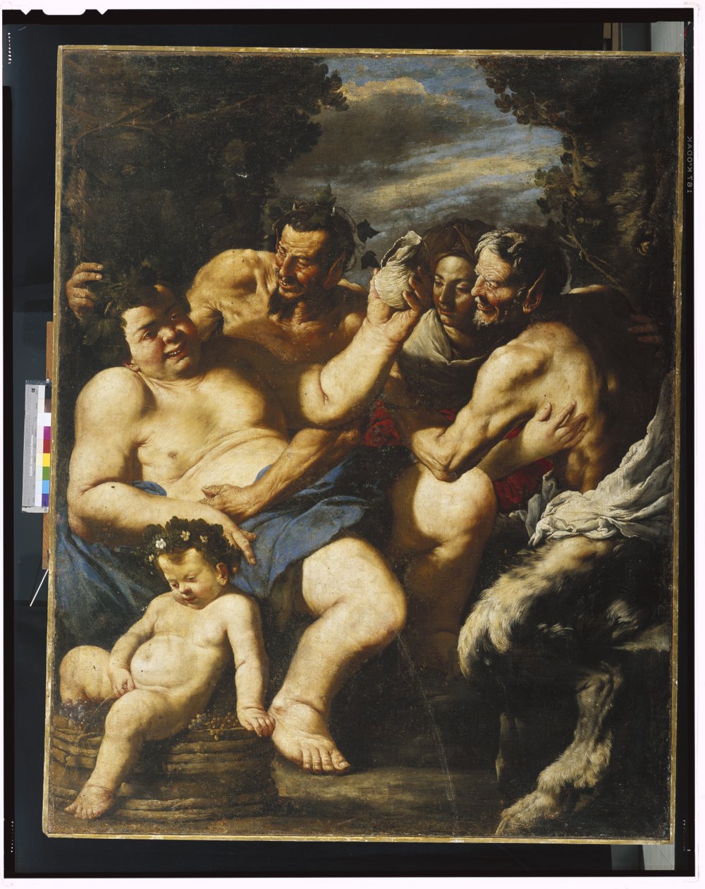 Részeg Silenus, 1640 körül alkotó: Francesco Francanzano