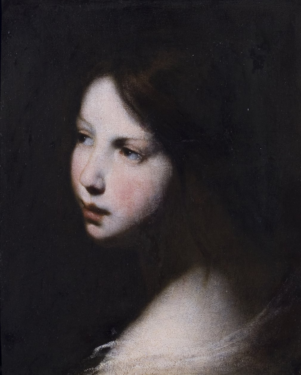 Egy lány feje, 1640 körül alkotó: Francesco Furini