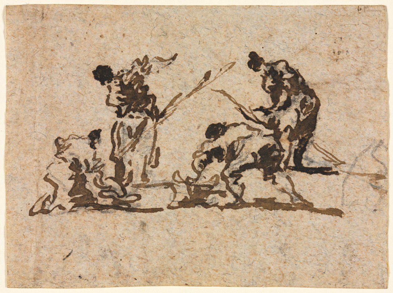 Gazdálkodók és halászok dolgoznak alkotó: Francesco Guardi
