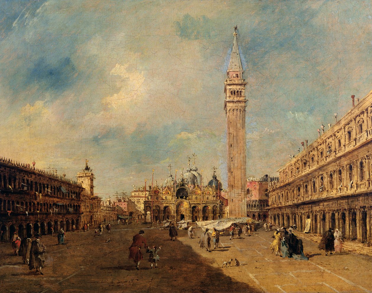Piazza San Marco, 1780 körül alkotó: Francesco Guardi