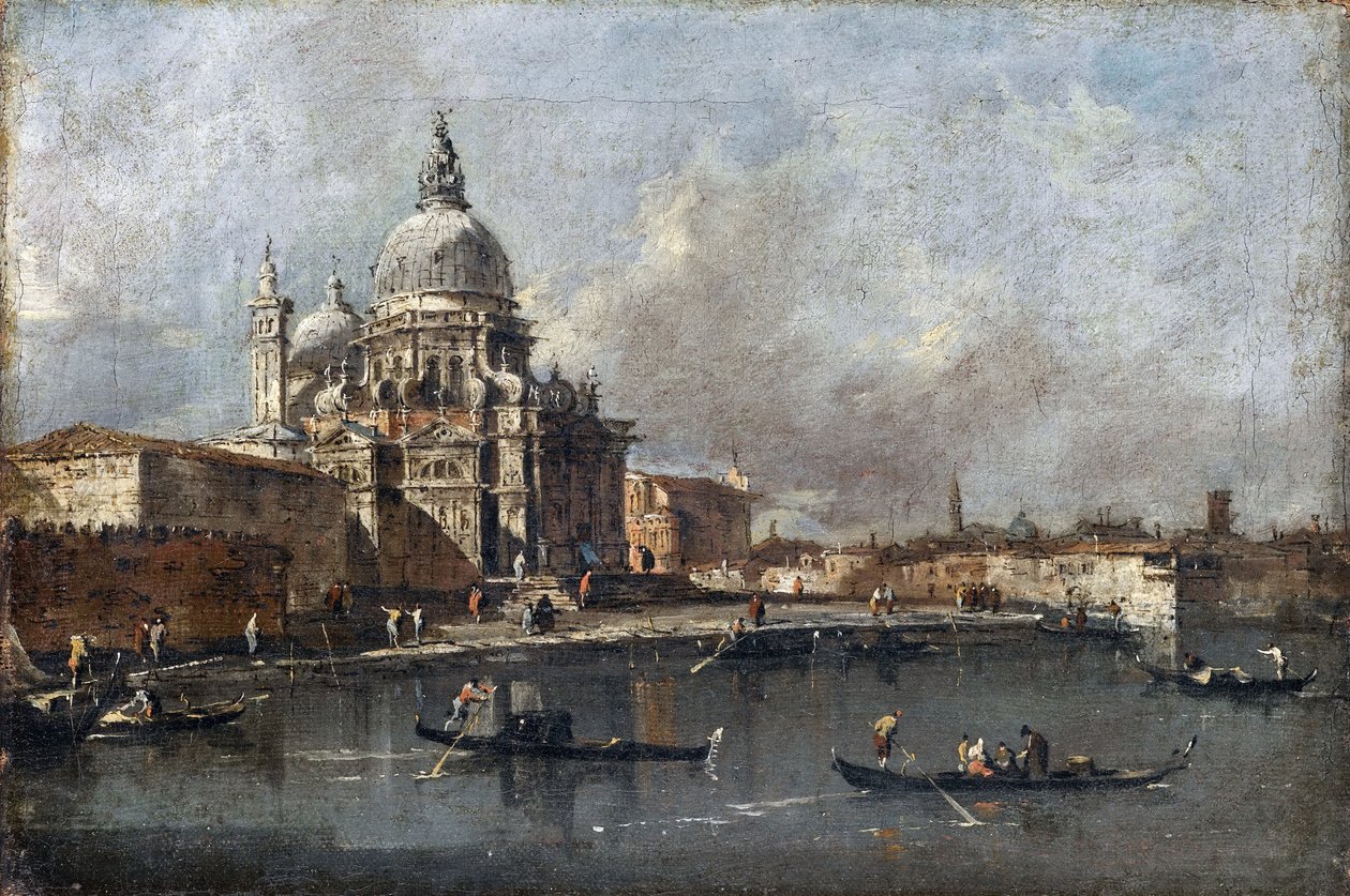 Santa Maria della Salute, Velence, 1780 körül alkotó: Francesco Guardi