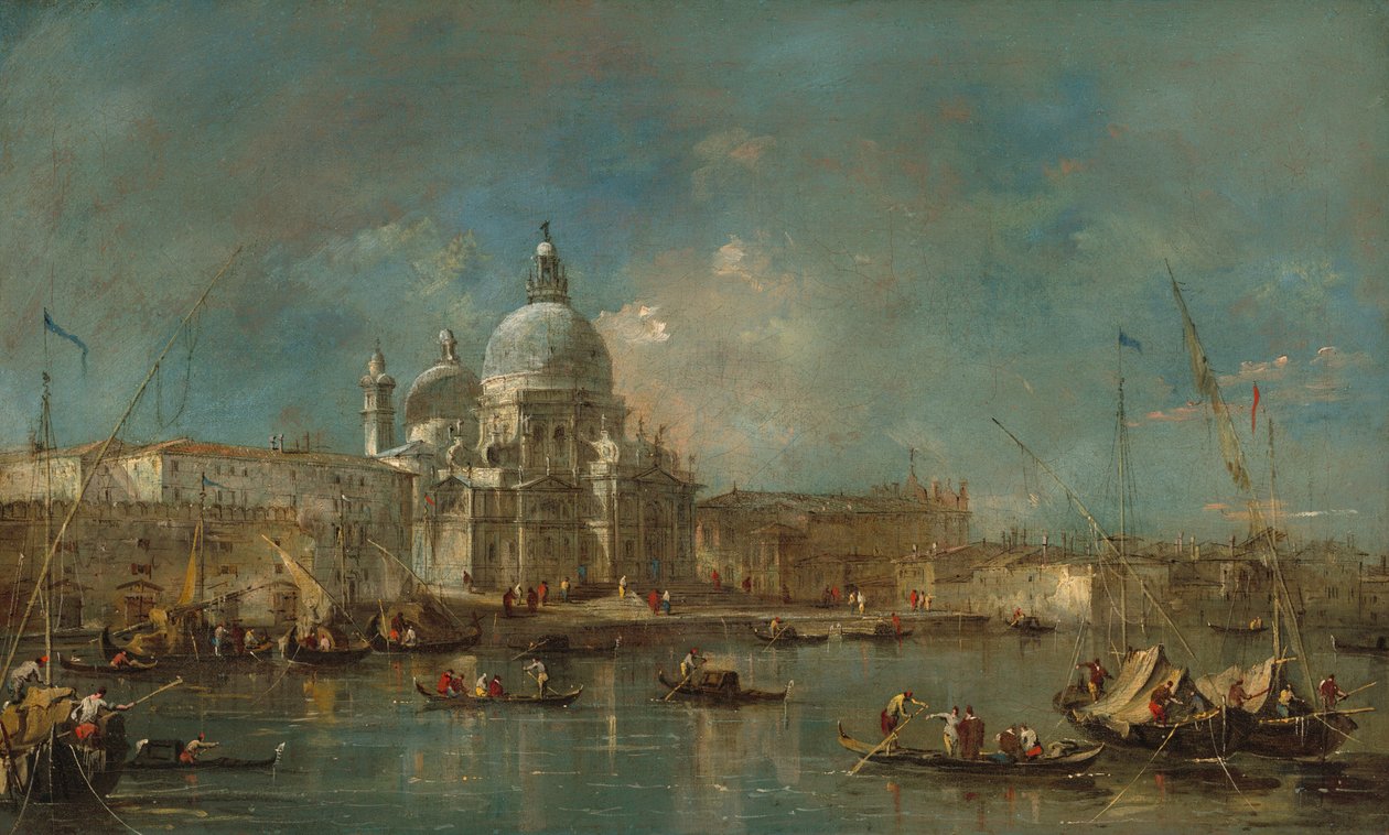 Santa Maria della Salute, c. 1770. alkotó: Francesco Guardi