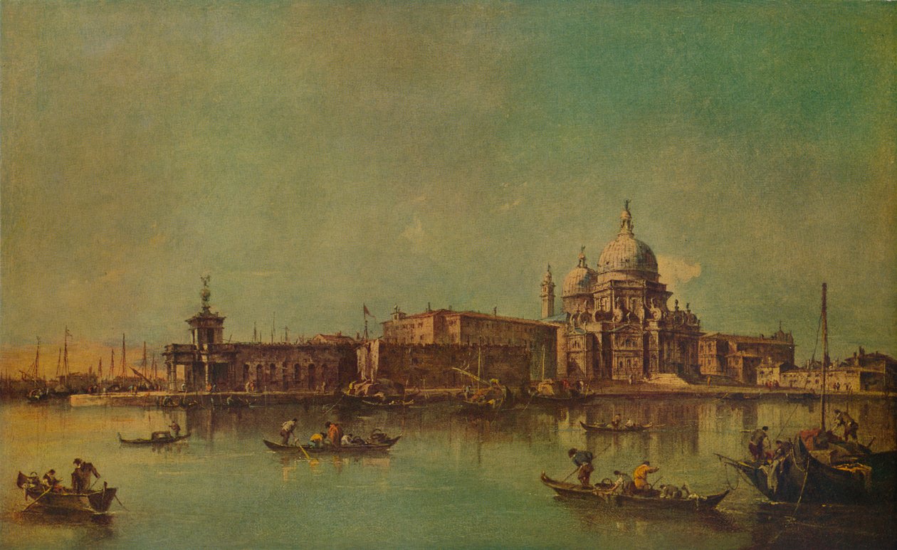 The Dogana and Salute, Velence, 1775, 1938 alkotó: Francesco Guardi