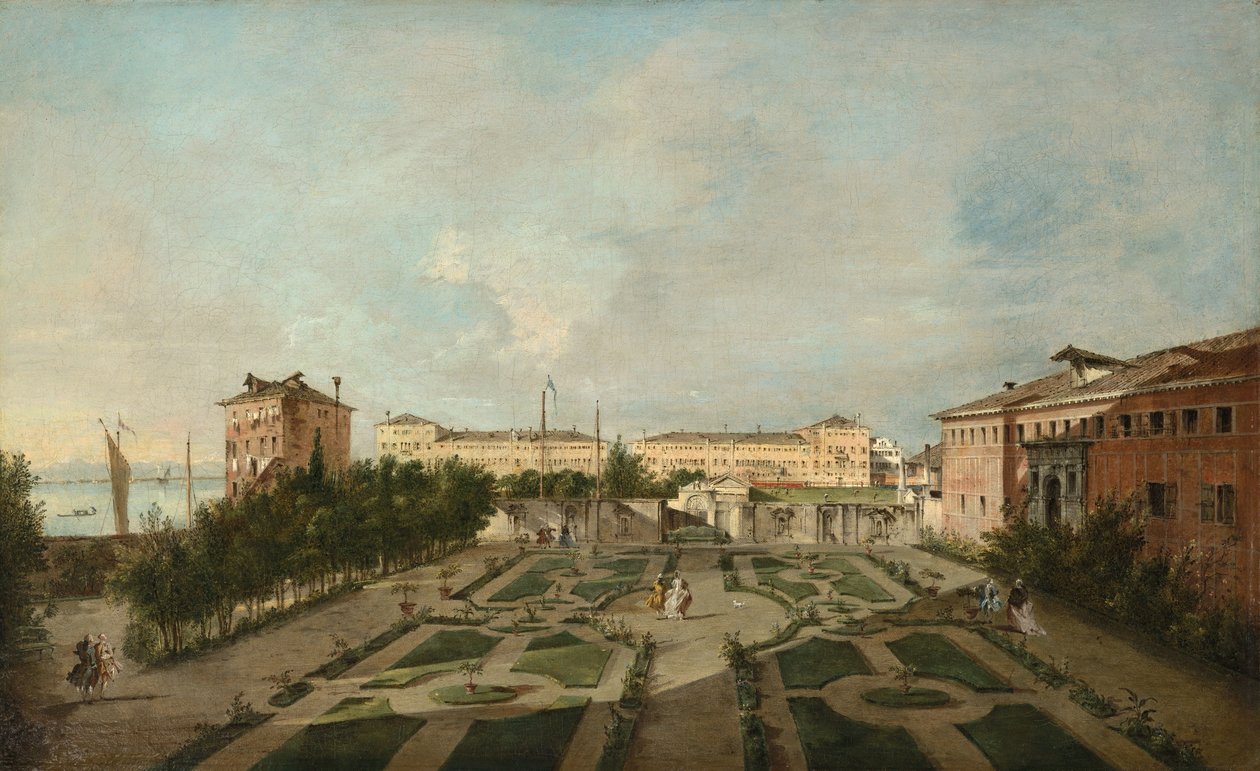 A Palazzo Contarini dal Zaffo kertje alkotó: Francesco Guardi