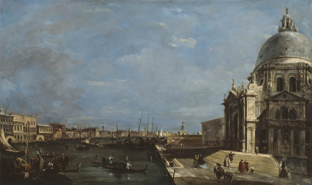 A Canal Grande, Velence, c. 1760. alkotó: Francesco Guardi