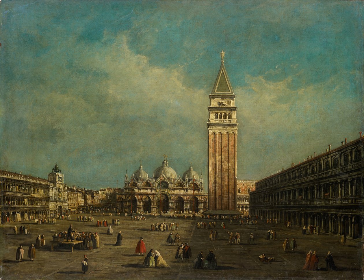 A Piazza San Marco Velencében alkotó: Francesco Guardi