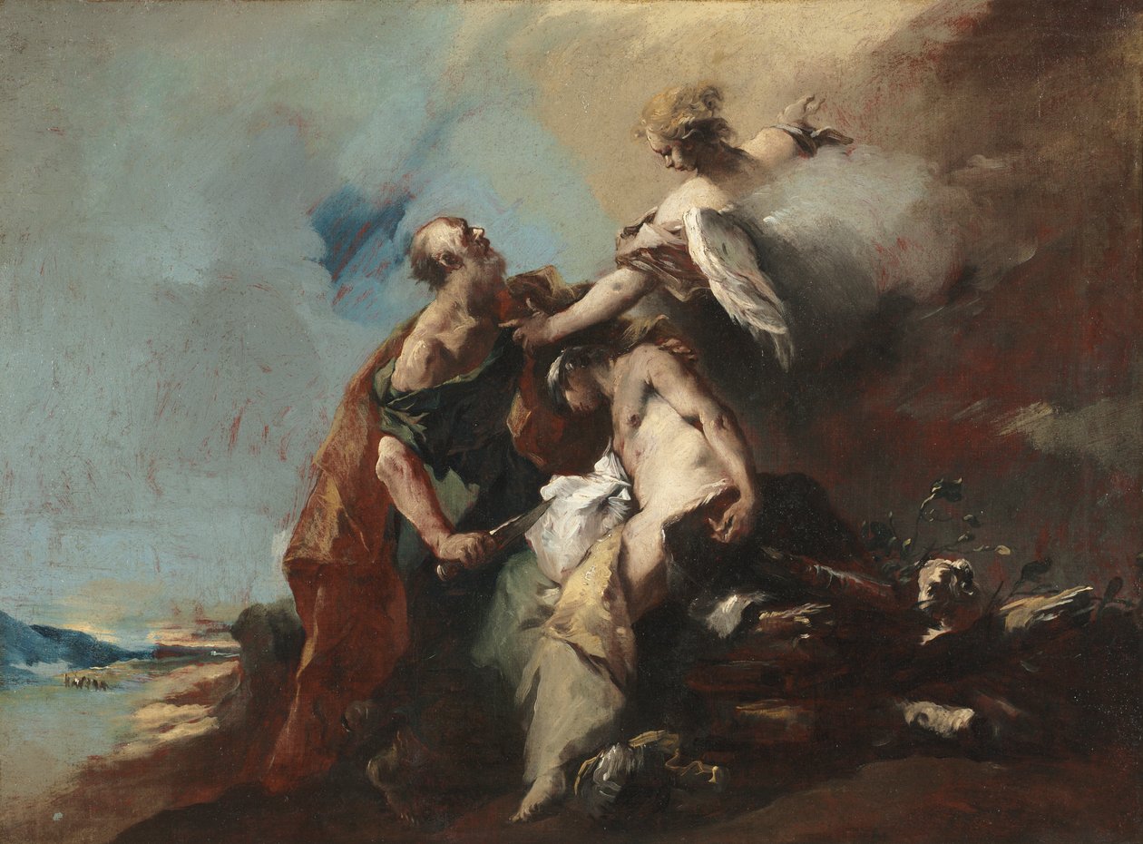 Izsák áldozata alkotó: Francesco Guardi