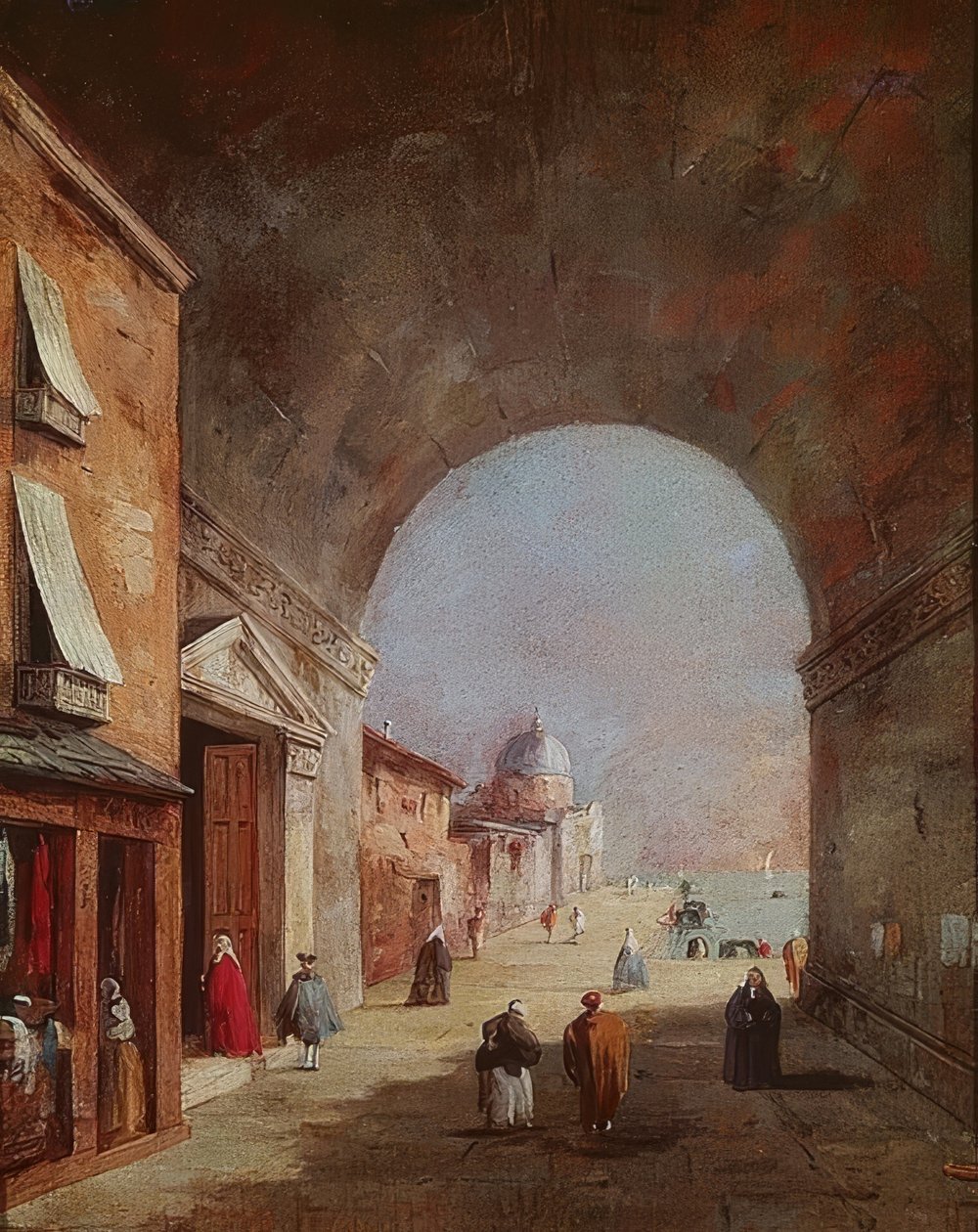 Velencei táj alkotó: Francesco Guardi