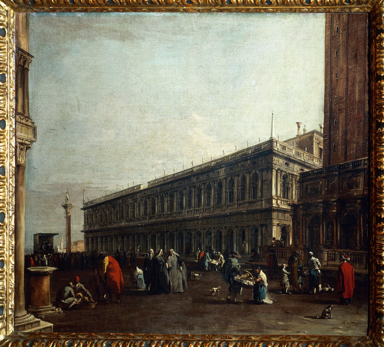 Kilátás a Piazzettára alkotó: Francesco Guardi