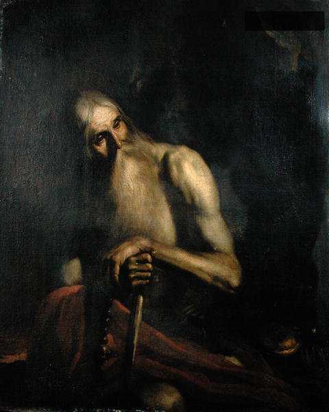 Szent Jeromos (olaj, vászon) alkotó: Francesco Guarino