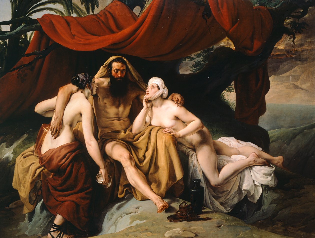 Loth és lányai, Francesco Hayez alkotó: Francesco Hayez