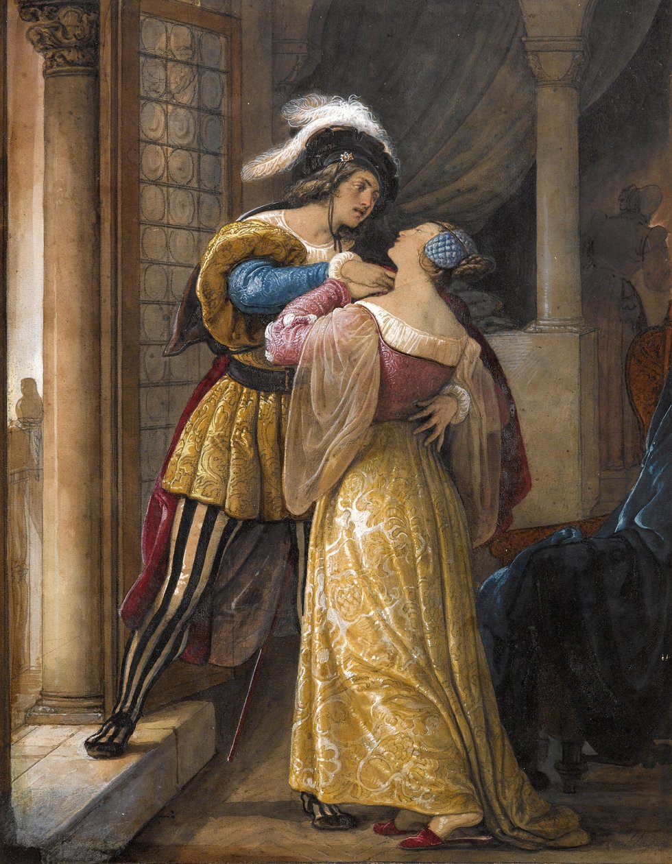 Rómeó és Júlia, 1881 előtt. alkotó: Francesco Hayez