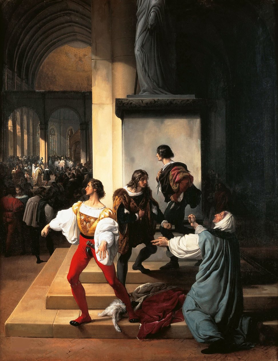 A Lampugnani-összeesküvés, 1826. alkotó: Francesco Hayez