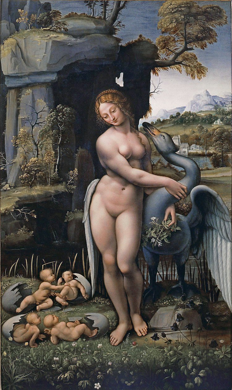 Léda és a hattyú alkotó: Francesco Melzi