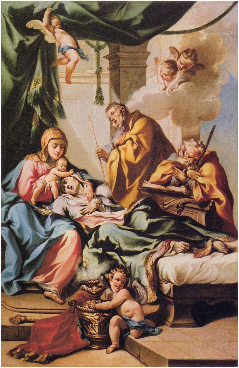 Szent Anna halála alkotó: Francesco Monti