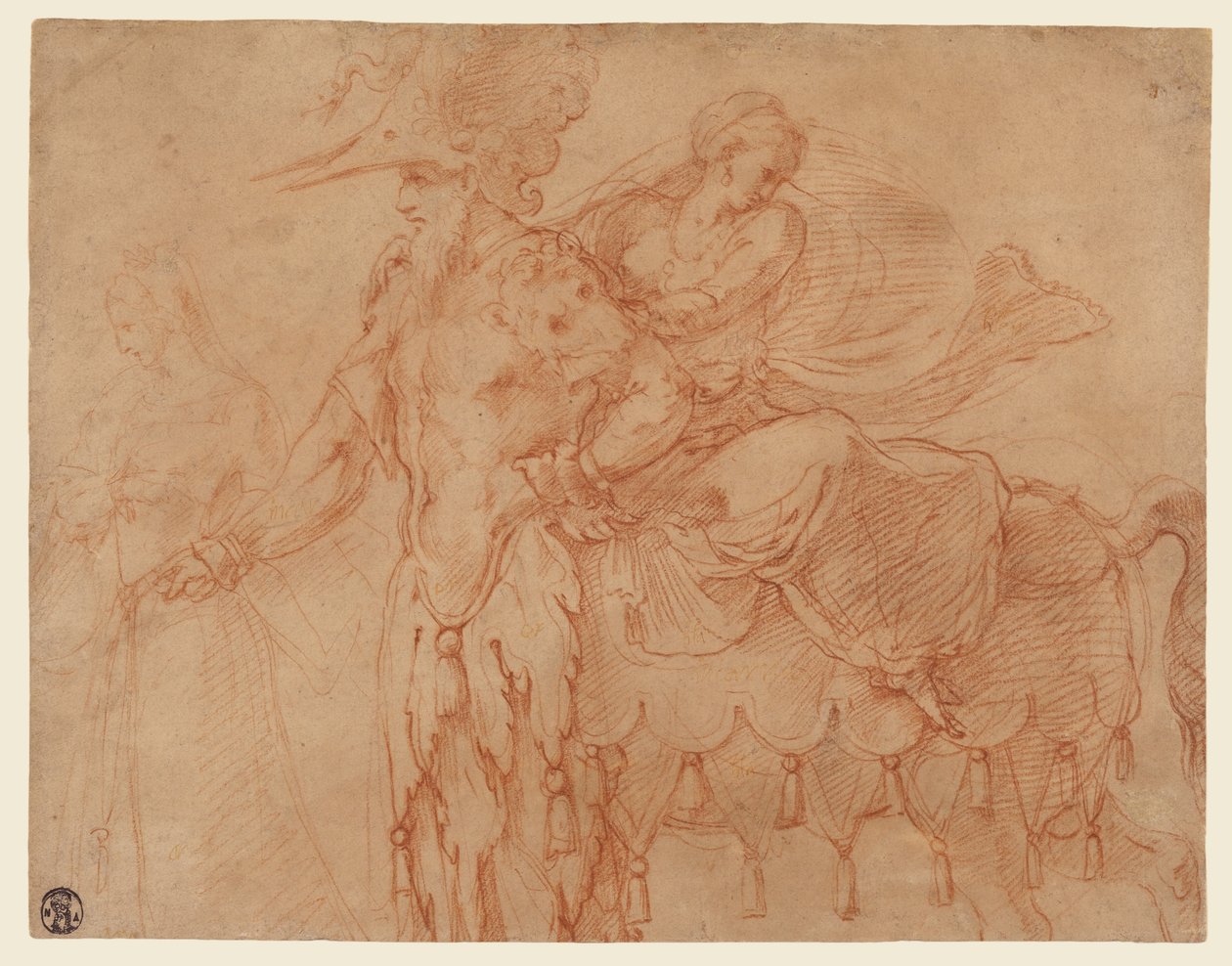 Kentaur és Lapith alkotó: Francesco Primaticcio