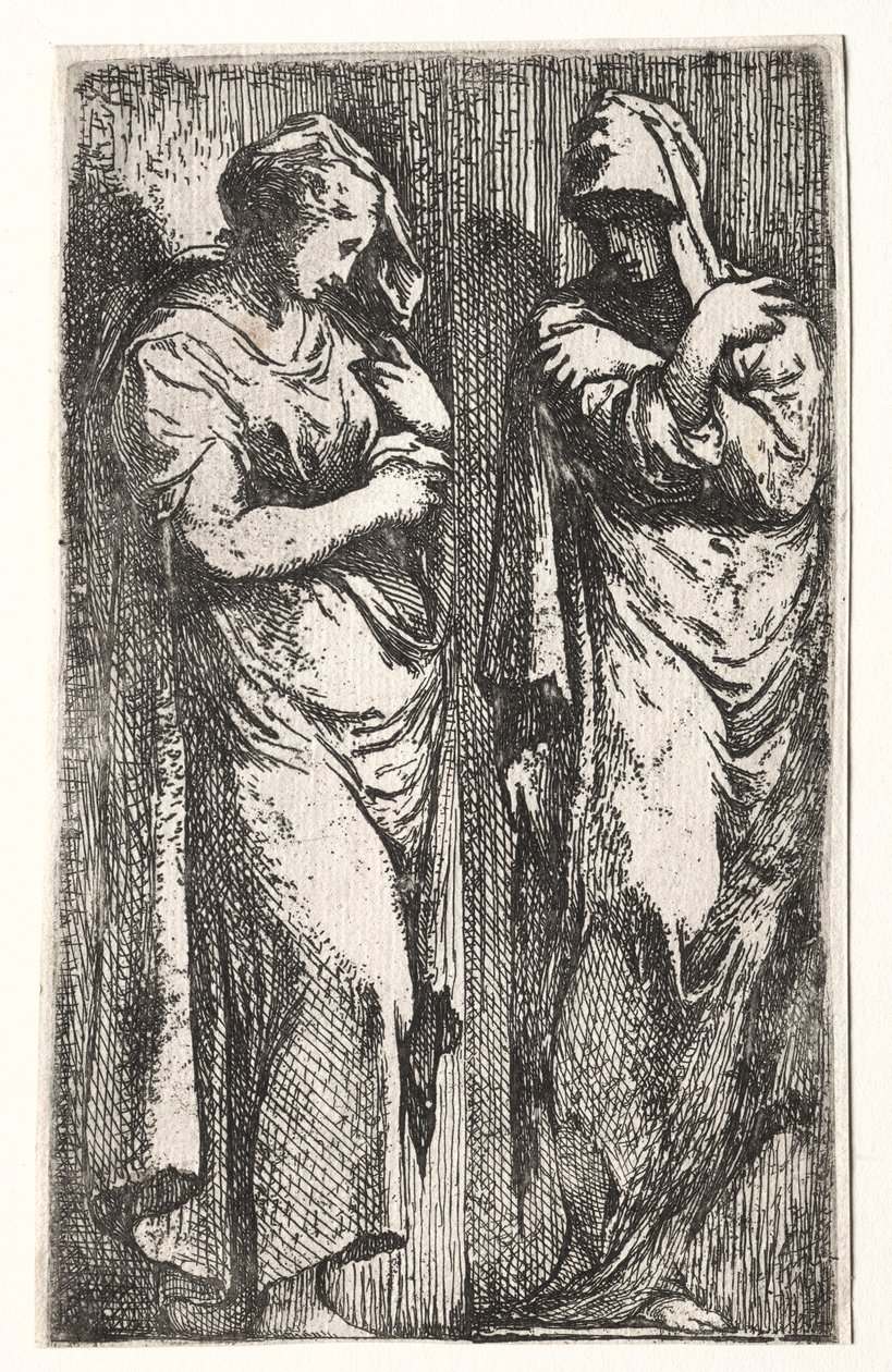 Két római nő alkotó: Francesco Primaticcio