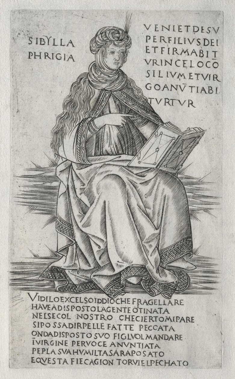 A Szibillák: A fríg Szibilla, c. 1470-1480. alkotó: Francesco Rosselli