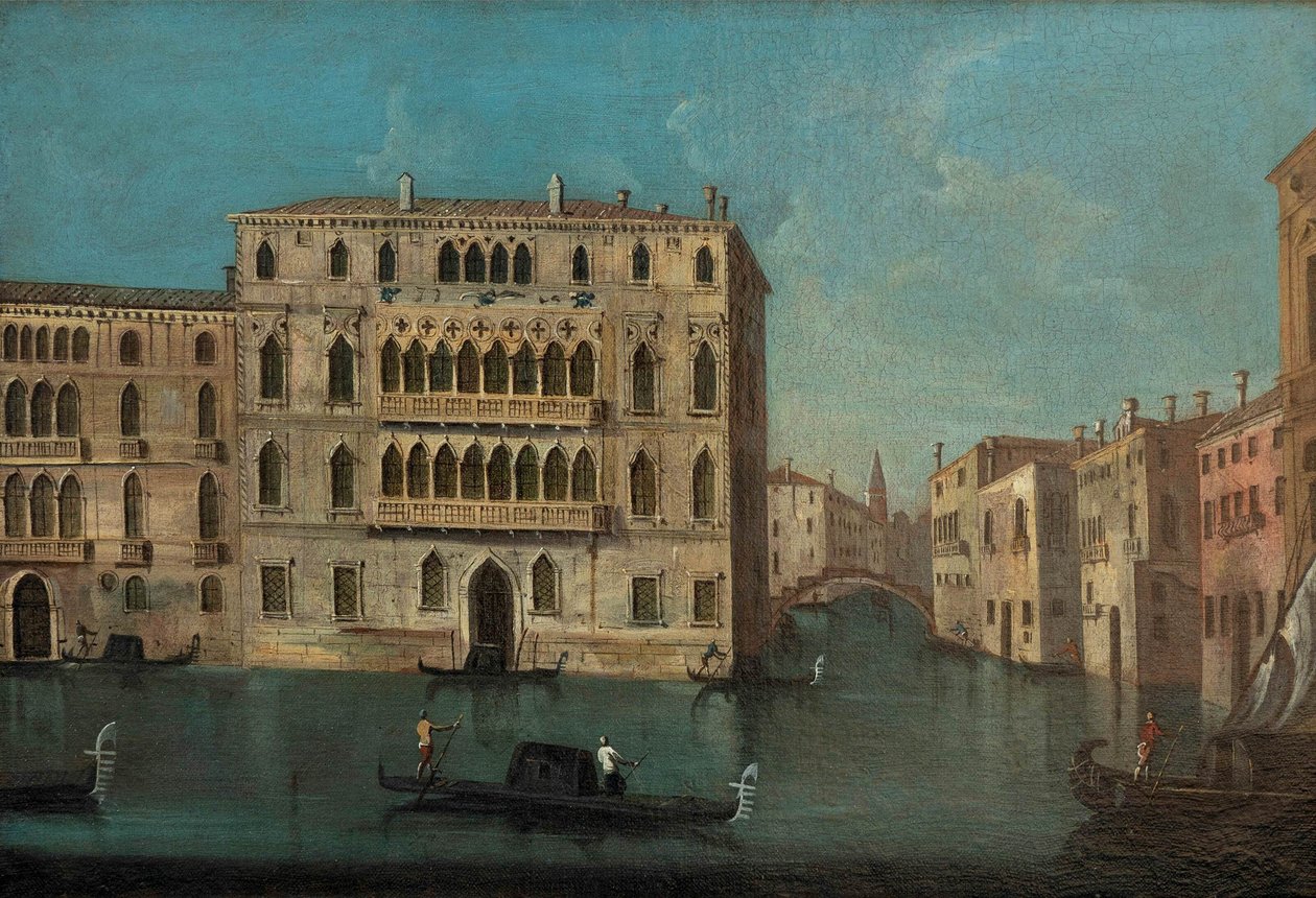 Francesco Tironi Grand Canal és a Foscari-palota alkotó: Francesco Tironi