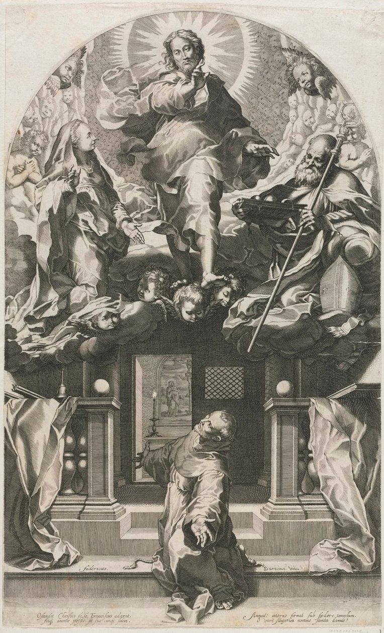 Szent Ferenc extázisa. alkotó: Francesco Villamena