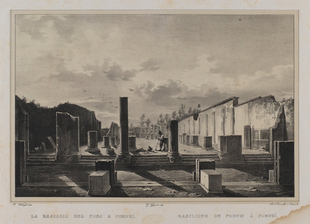 A Forum bazilika Pompejiben alkotó: Francesco Wenzel