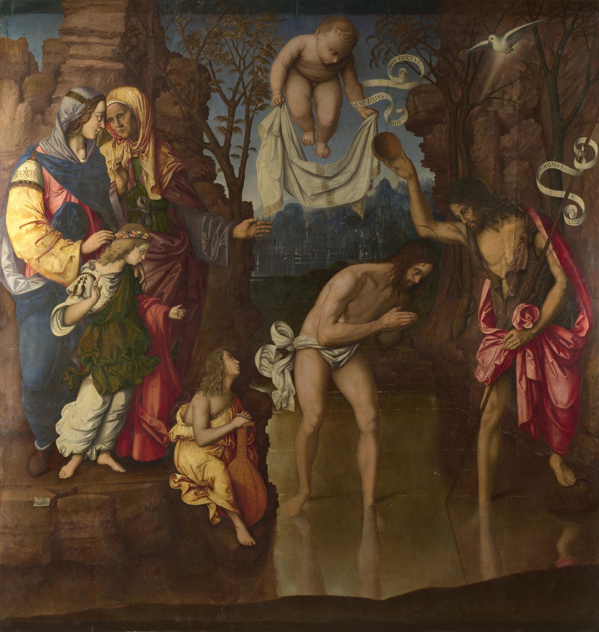 Krisztus megkeresztelkedése, 1514 alkotó: Francesco Zaganelli