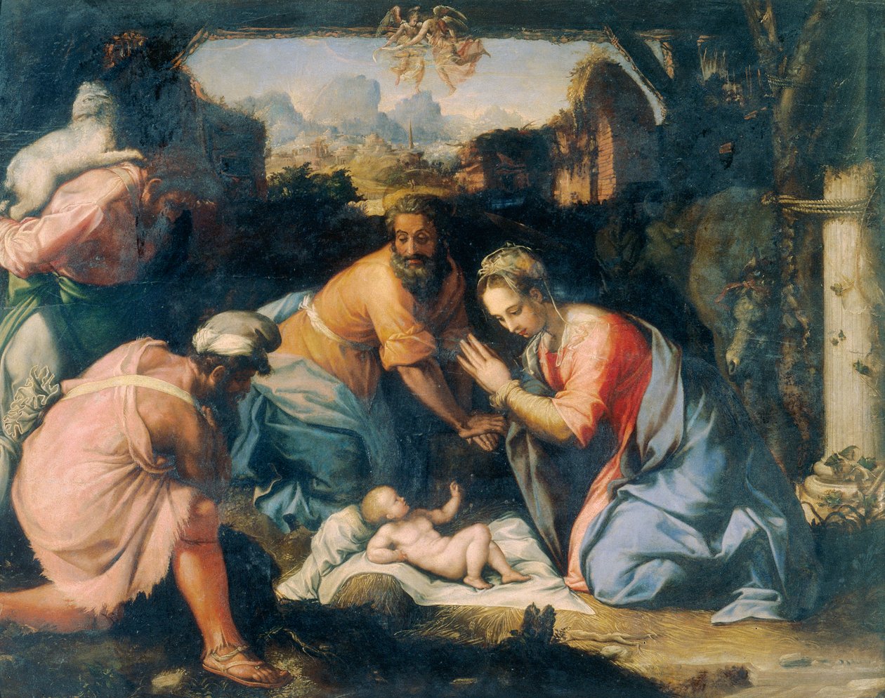 A pásztorok imádata alkotó: Francesco de Rossi Salviati