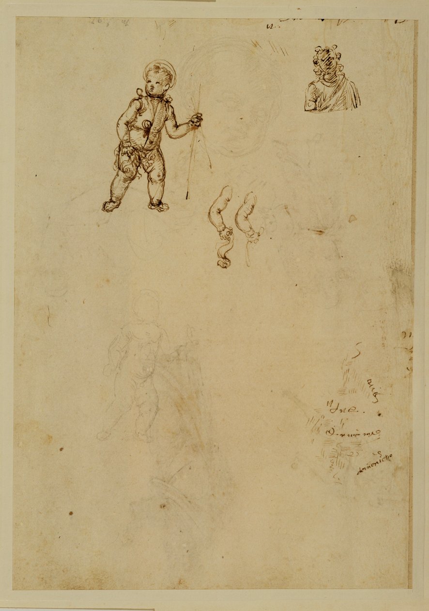 Egy fiatal Szent János ... alkotó: Francesco di Simone (attr. to)