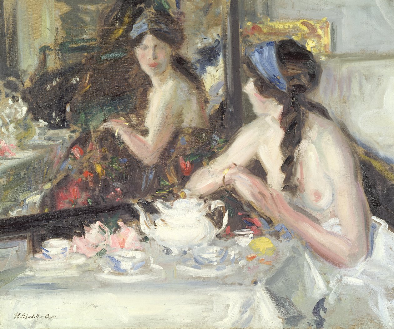 A tükörben, 1913 alkotó: Francis Campbell Boileau Cadell
