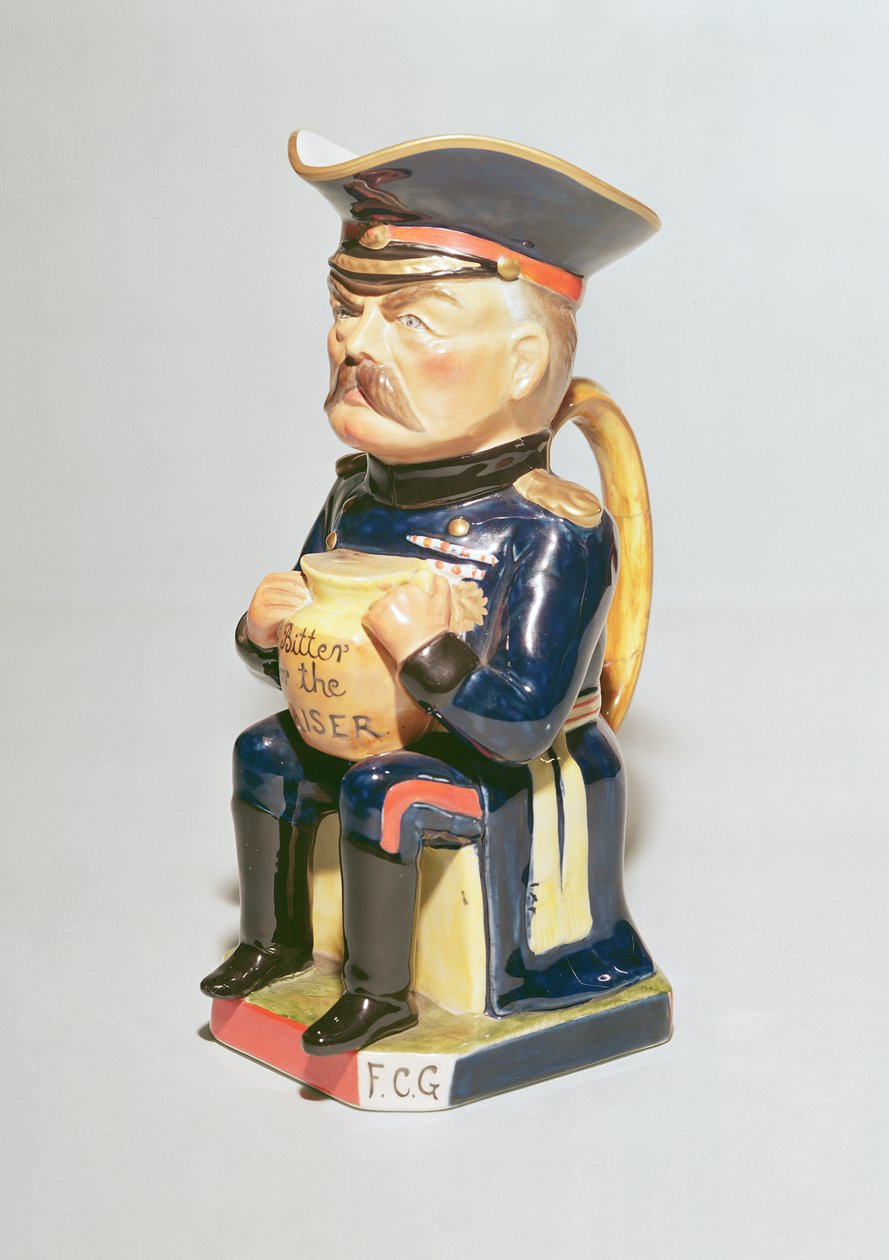 Lord Kitchener toby kancsó, Wilkinson készítette, 1915 (kerámia) alkotó: Francis Carruthers Gould