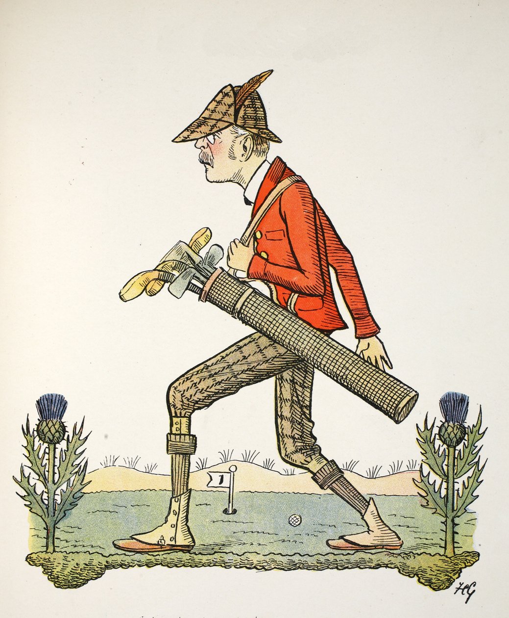 A határozatlan cikk, illusztráció a The Struwwelpeter Alphabetből, Harold Begbie (1871–1929) verse alkotó: Francis Carruthers Gould